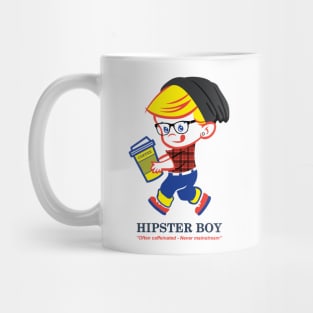 Hipster Boy - Parody illustration Mug